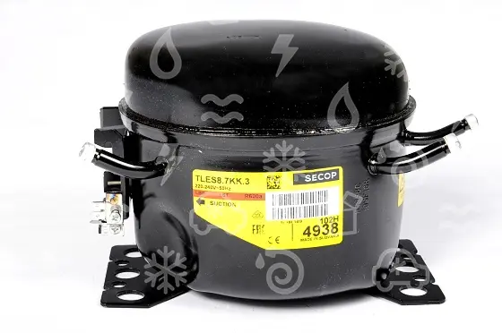 kompresor SECOP / DANFOSS TLES 8.7KK.3, LBP - R600a, 220-240 V, 50Hz